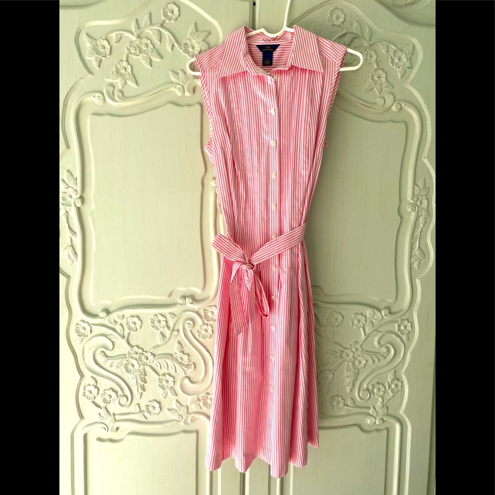 Brooks Brothers Pink Striped Dress